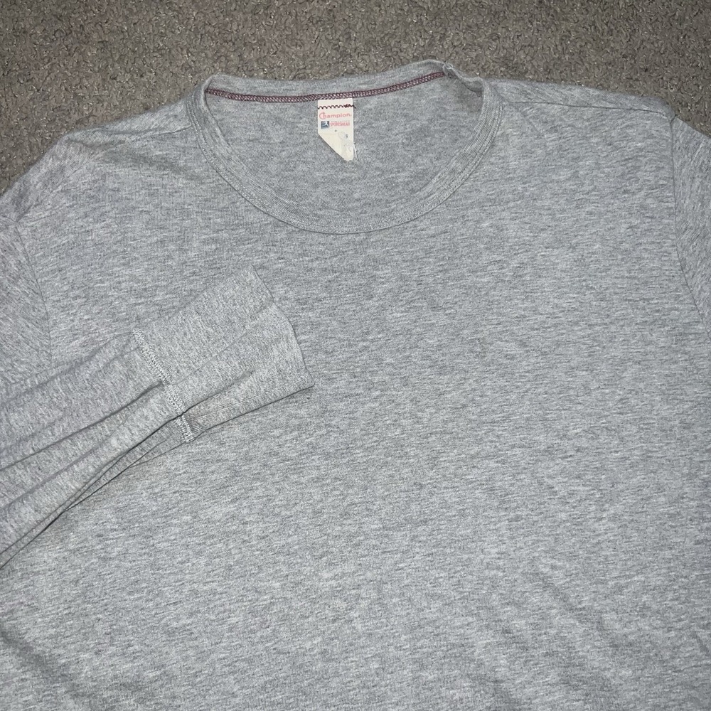 Champion Todd Snyder T-Shirt Mens Medium Gray Long Sleeve Crewneck Sportswear